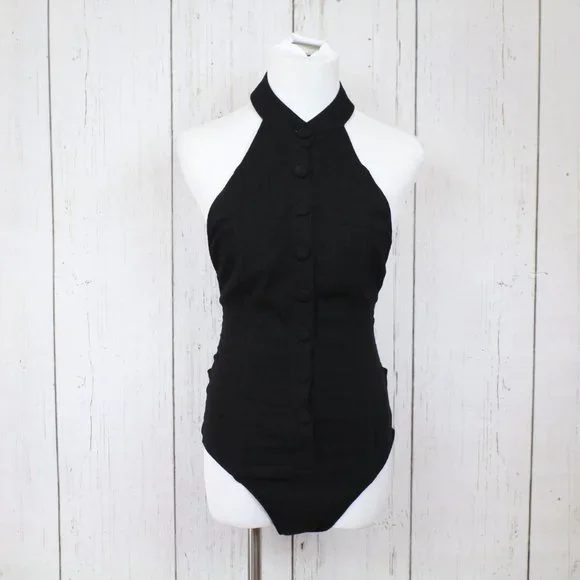 Free People Sabine Halter Collar Bodysuit - Picture 1 of 8